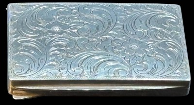 Auktion 365<br>kl. Tabaksdose oder ähnliches, Silber-835-, 54 gr., 7,5x5 cm [1]