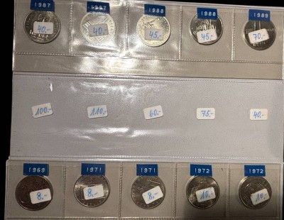 Auktion 365<br>10x 5 Mark Münzen, DDR, 1971-1989 [1]