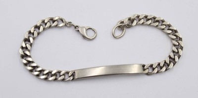 Auktion 365<br>835er Ident.-Armband, ohne Gravuren, 21,6gr., L-21cm [1]