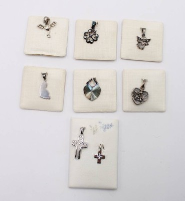 Auktion 365<br>8x div. kl. Silber-Anhänger, ca. L-3,2cm [1]