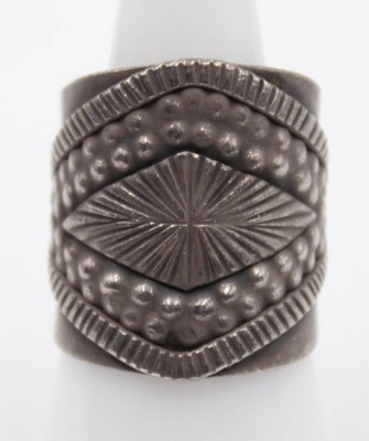 Auktion 365<br>breiter 925er Silber-Ring, offene Schiene, 10,9gr. [1]