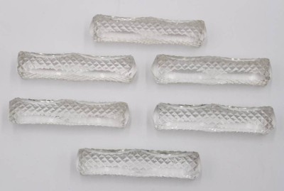 Auktion 365<br>6x ältere Kristall-Messerbänke, je ca. L-7,3cm [1]
