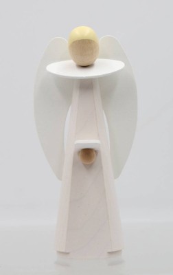 Auktion 365<br>Engel in weiss, KWO, Erzgebirge,orig. Karton, H-10,5cm [1]