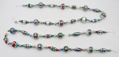 Auktion 365<br>Paar Christbaum-Girlanden, wohl Lauscha, je ca. L-95cm [1]