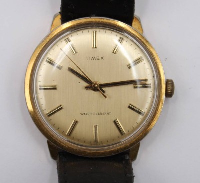 Auktion 365<br>Vintage-Armbanduhr, Timex, Handaufzug, Werk läuft, getragene Erhaltung, D- 3,5cm [1]