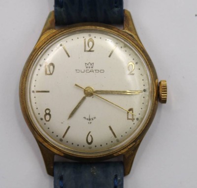 Auktion 365<br>Vintage-Armbanduhr, Ducado, Handaufzug, Werk läuft, getragene Erhaltung, D- 3,2cm [1]