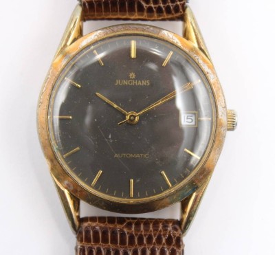 Auktion 365<br>Vintage-Armbanduhr, Junghans, Automatik, Werk läuft, getragene Erhaltung, D- 3,5cm [1]