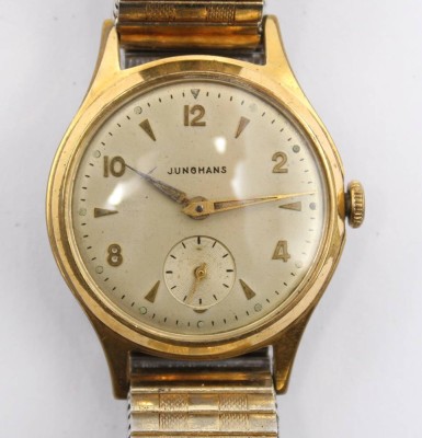 Auktion 365<br>Vintage-Armbanduhr, Junghans, Handaufzug, Werk läuft, getragene Erhaltung, D-3,2cm [1]