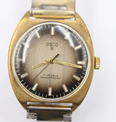 Auktion 365<br>Vintage-Armbanduhr, OSCO S, Handaufzug, Werk läuft, getragene Erhaltung, D- 3,5cm [1]