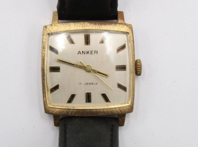 Auktion 365<br>Vintage-Armbanduhr, Anker, Handaufzug, Werk läuft, getragene Erhaltung, D- 2,9cm [1]