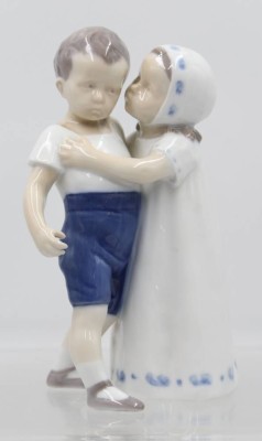 Auktion 365<br>Verschmähte Liebe, Bing & Gröndahl, Modellnr. 1614, Entw. Ingeborg Plockross-Irminger, polychrome Unterglasurmalerei, H-17cm [1]