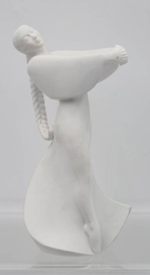 Auktion 365<br>Royal Copenhagen Figur, Sehnsucht aus der Emotions-Serie, Modellnr. 405 , Weißpoerzellan, ca, H-24,2cm [1]