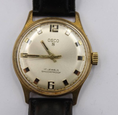 Auktion 365<br>Vintage-Armbanduhr, OSCO S, Handaufzug, Werk läuft, getragene Erhaltung, D- 3cm [1]