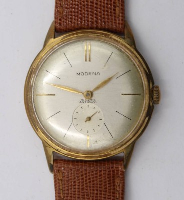 Auktion 365<br>Vintage-Armbanduhr, Modena, Handaufzug, Werk läuft, getragene Erhaltung, D- 3,3cm [1]