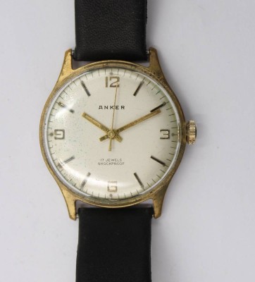 Auktion 365<br>Vintage-Armbanduhr, Anker, Handaufzug, Werk läuft, getragene Erhaltung, D- 3,3cm [1]