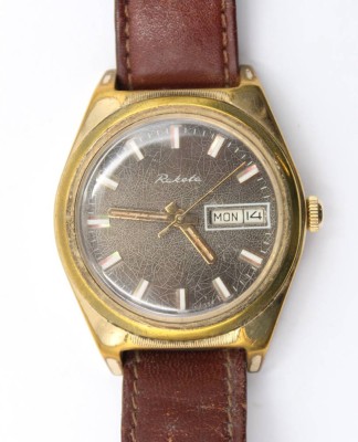 Auktion 365<br>Vintage-Armbanduhr, Raketa, Handaufzug, Werk läuft, getragene Erhaltung, D- 3,7cm [1]