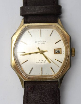 Auktion 365<br>Vintage-Armbanduhr, Pallas Ormo, Handaufzug, Werk läuft, getragene Erhaltung, D- 3,4cm [1]