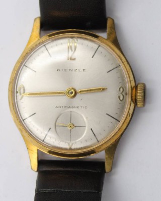 Auktion 365<br>Vintage-Armbanduhr, Kienzle, Handaufzug, Werk läuft an, getragene Erhaltung, D- 3cm [1]