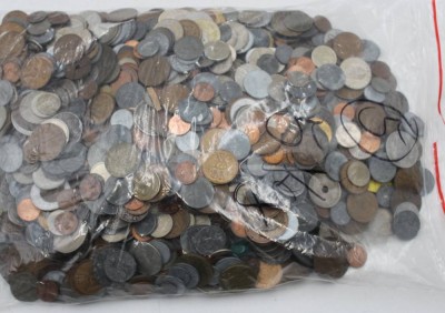 Auktion 365<br>ca, 5 Kg. Umlaufmünzen, überwiegend Dänemark [1]