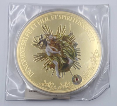 Auktion 365<br>gr. Medaille, Civitas Vaticana, orig. verschweißt, D-10cm [1]