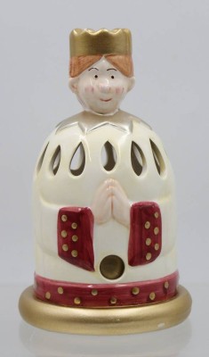 Auktion 365<br>figürlicher Teelichthalter, Villeroy & Boch, König, ca. H-17cm [1]
