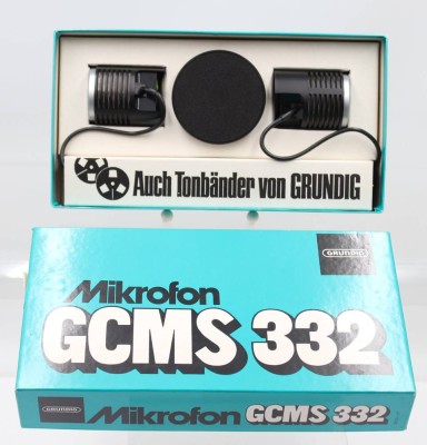 Auktion 365<br>Grundig GCMS 332 Stereo-Kondensatormikrofon, 70er Jahre, unbenutzt [1]