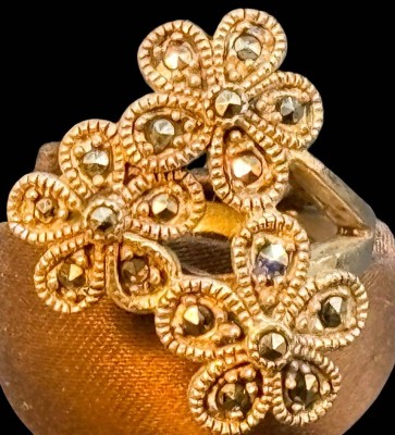 Auktion 365<br>Silberring-925- mit Markasiten, RG 56, 7gr. [1]