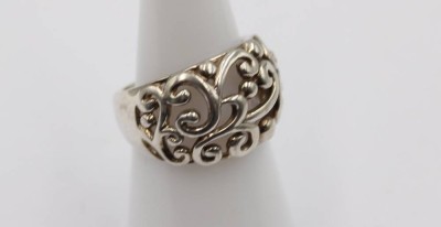 Auktion 365<br>Moderner Silber Ring,  gemarkt 