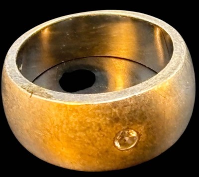 Auktion 365<br>Silberring-925- mit klaren Stein, Kronenmarke, RG 60, 9,8 gr [1]