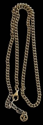 Auktion 365<br>Silberkette-925-, vergoldet, mit kl. Anhänger, L-42 cm, 14,6 gr, gut erhalten [1]