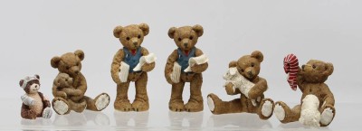 Auktion 365<br>6x Gilde Teddys, max. H-16 cm [1]