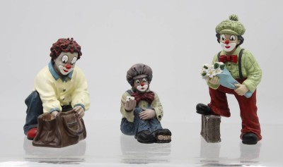 Auktion 365<br>3x div. Gilde Clowns, H-max 13 cm [1]