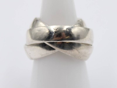 Auktion 365<br>Ein Dreifachbandring aus 925 Silber . [1]