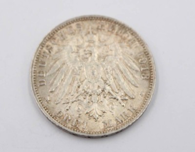 Auktion 365<br>Deutsches Reich 3 Mark Silber Völkerschlachtdenkmal 1813-1913, 16,64gr., D-3,3cm [1]