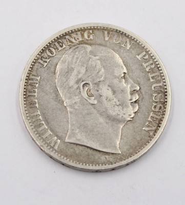 Auktion 365<br>preußischen Vereinstaler (oder Reichstaler), König Wilhelm I., 1871, 18,21gr.  D-3,3cm [1]