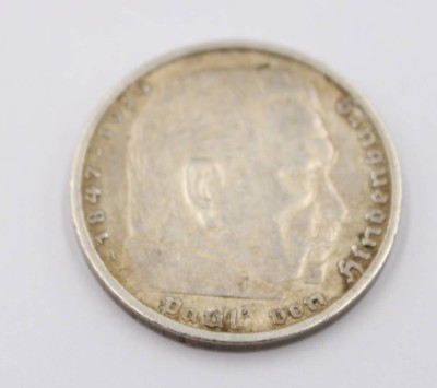 Auktion 365<br>5 Mark, Deutsches Reich, 1936, Hindenburg, 13,76gr., D-3cm [1]