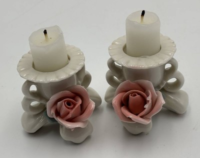 Auktion 365<br>2x kl. Kerzenständer 