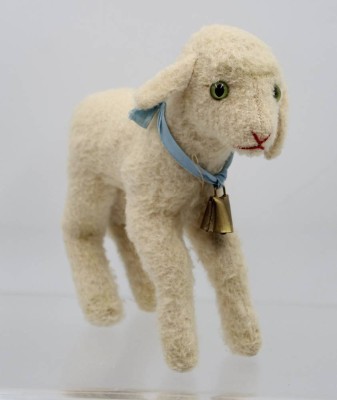 Auktion 365<br>Lamm, Steiff, älter nur Knopf, ca. H-21cm [1]