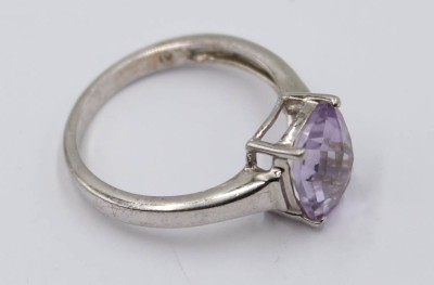 Auktion 365<br>Silber Ring mit Amethyst, Harry Ivens, 925er , RG 62, 4,0 gr. [1]