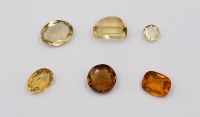 Auktion 365<br>6x div. Citrine, zus. 28ct [1]