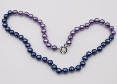 Auktion 365<br>Muschelkern-Perlenkette, ca. L-46cm [1]