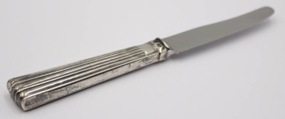 Auktion 365<br>kl. Reisemesser, Georg Jensen, Silbergriff, L-12,5 cm [1]