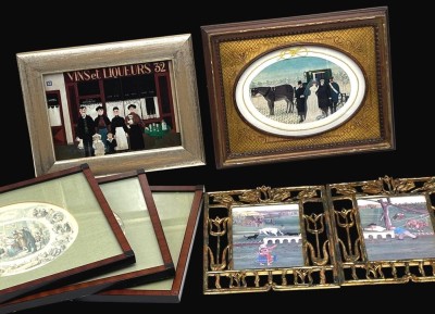 Auktion 365<br>7x div. Drucke, 2x Messing, 3x gleich gerahmt, 20x15 und 21x24 cm [1]