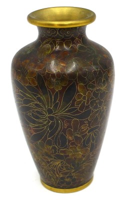 Auktion 365<br>Cloisonne-Vase, China, H-15 cm [1]