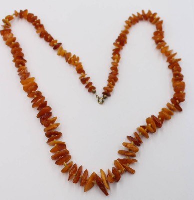 Auktion 365<br>Naturbernstein-Halskette, 22 gr, L-ca. 62 cm [1]