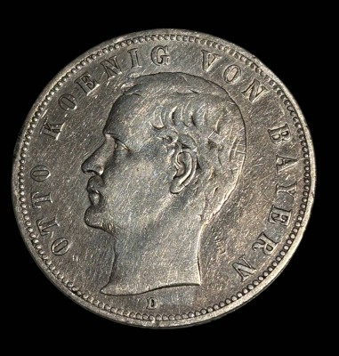 Auktion 365<br>5 Mark 1903, Otto, König von Baden, 27,6 gr, D-4 cm [1]
