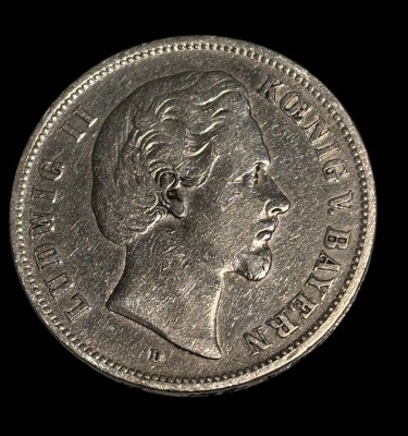 Auktion 365<br>5 Mark 1875, LudwigII, König von Bayern, D-4 cm, 27,5 gr. [1]