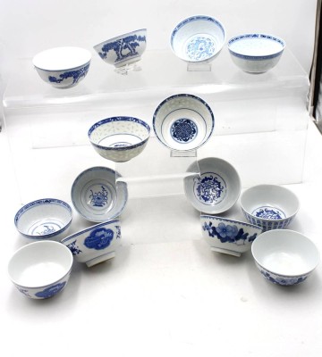 Auktion 369<br>14x div. China-Schalen, ca. H-8cm D-11cm [1]