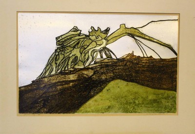 Auktion 365<br>unleserl. signierte Lithografie, 10/15, betitelt, in PP, 70x100 cm, [1]