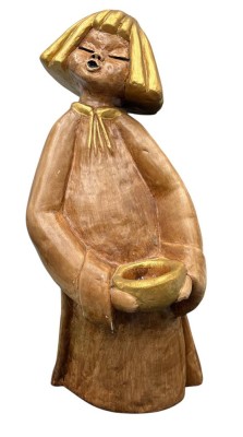 Auktion 366<br>übergrosser Bozener Engel, orig. Etikett, Kerzenhalter, H-50 cm [1]